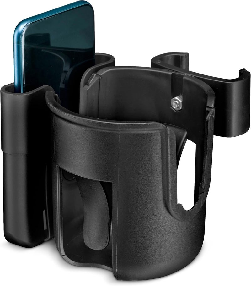 shopperals Clip-On Walker Cup and Phone Holder – Only Designed to be Compatible with Drive Medical ''Nitro'' Rollator Walkers. - Image 1